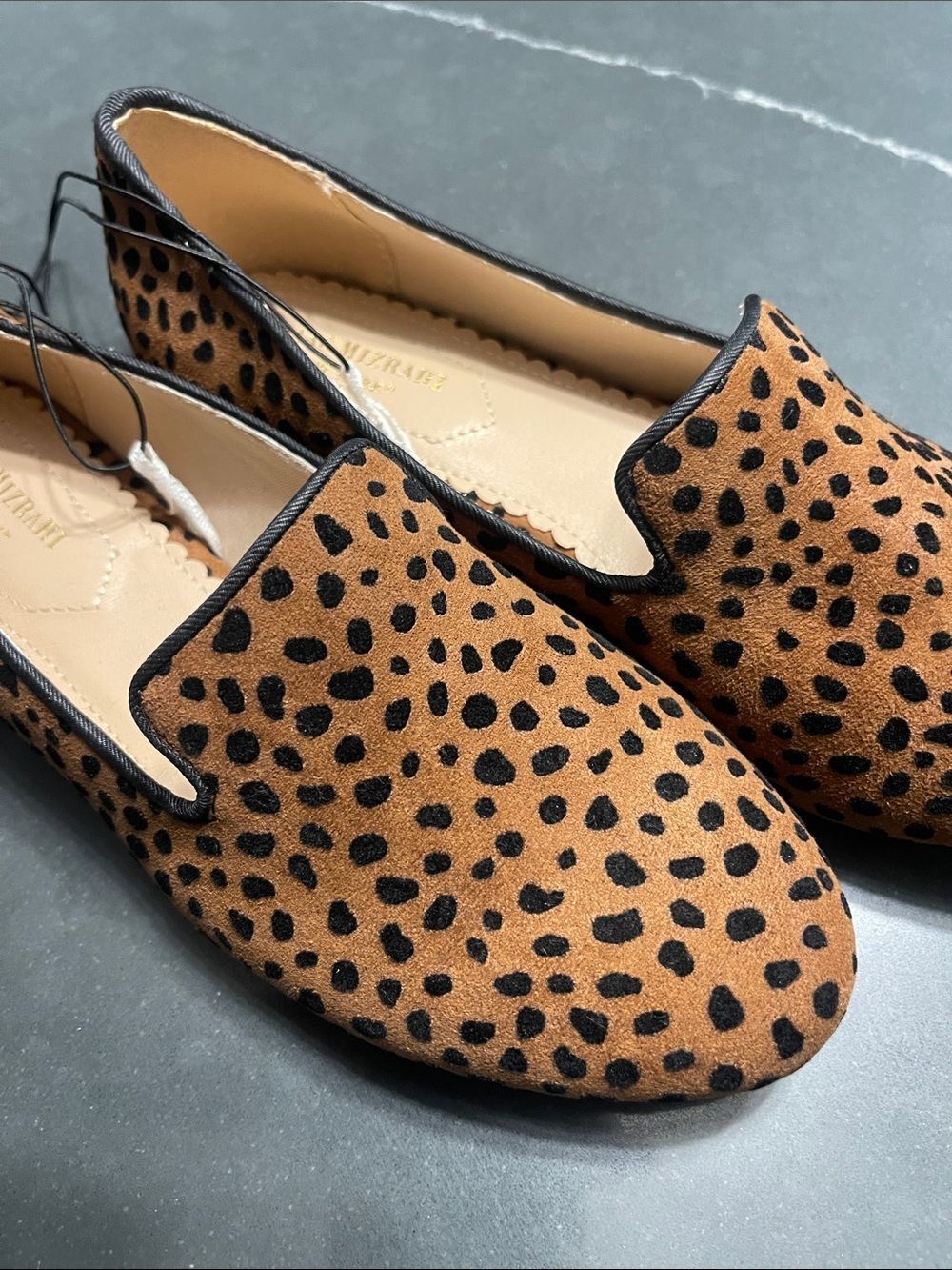 Isaac Mizrahi Leopard Print Suede Loafers - Brown/Black - Picture 4 of 11